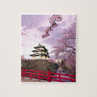Puzzle Château de Chinois de fleurs de cerisier