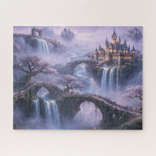 Puzzle Château de Fantaisie Paysage Surréaliste Lavande B