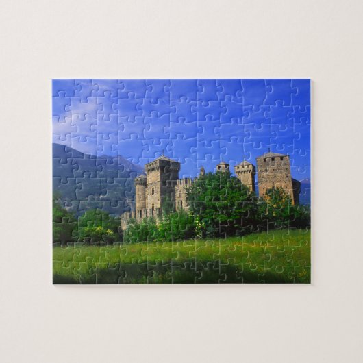 Puzzle Château de Fenis près des Alpes italiennes à Fenis (Horizontal)