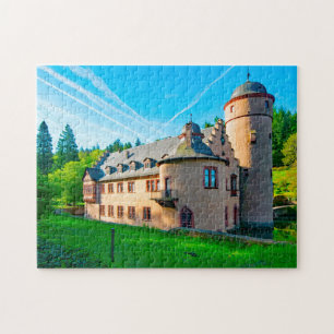 Puzzle Château de Mespelbrunn Bavière Allemagne.