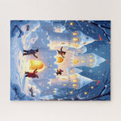 Puzzle Château de neige magique Wonderland hiver (Horizontal)