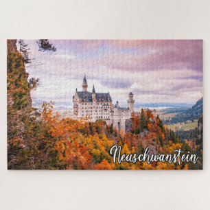 Puzzle Château De Neuschwanstein À L'Automne