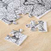 Puzzle Château de Neuschwanstein Allemagne Art de ligne (Côté)