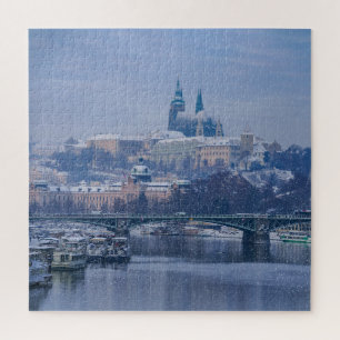 Puzzle Château de Prague Hiver Wonderland