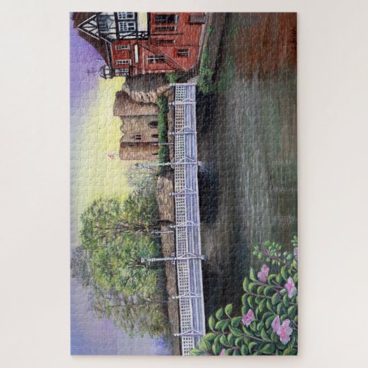 Puzzle Château de Tonbridge au bord de la Medway (Vertical)