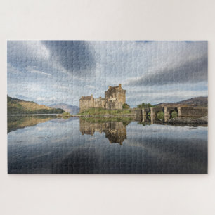 Puzzle Château d'Eilean Donan avec la réflexion en Ecos