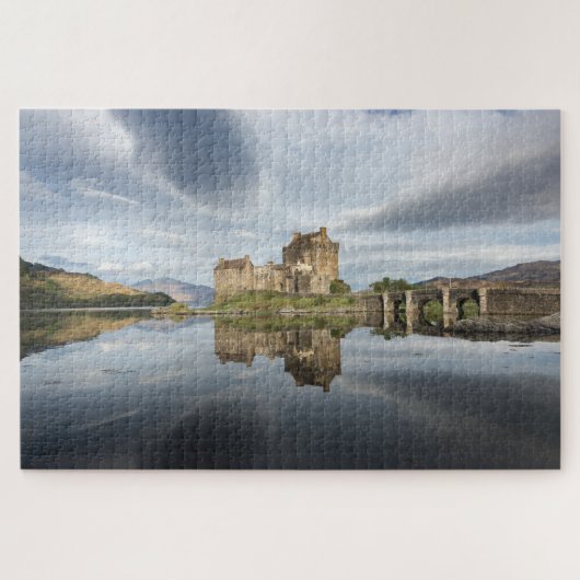 Puzzle Château d'Eilean Donan avec la réflexion en Ecosse (Horizontal)