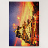 Puzzle Château d'Osaka (Coucher de soleil ver.) [Puzzle] (Vertical)