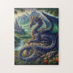 Puzzle Château du Dragon médiéval coloré<br><div class="desc">.</div>