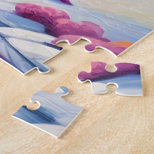 Puzzle Château en arc-en-ciel enchanté (Côté)