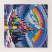 Puzzle Château en arc-en-ciel enchanté (Horizontal)