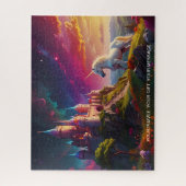Puzzle Château enchanté sur la colline (Vertical)
