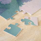 Puzzle Château fantaisiste avec jardin vert (Côté)