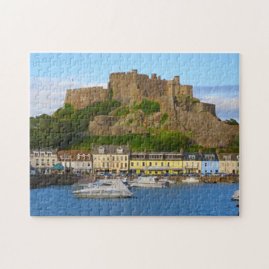 Puzzle Château Forteresse góry Jersey (Horizontal)