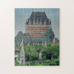 Puzzle Château Frontenac, Québec, Canada<br><div class="desc">Fairmont Le Château Frontenac vu d'en haut dans une vue panoramique magnifique. L'hôtel est situé dans le Vieux-Québec, dans la Haute-Ville du quartier historique. Conçu par Bruce Price, le Château Frontenac a été construit par la Compagnie de chemin de fer Canadien Pacifique et a ouvert ses portes en 1893. Il...</div>