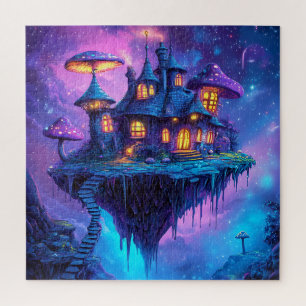 Puzzle Château Magique Mystérieux de Rêve et Île Flottant