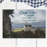 Puzzle château neuschwanstein, psaume 46 1-2 verset de la<br><div class="desc">Note : Ignorez le nom ou la signature personnalisée, cette pièce ne s'imprime pas car elle était totalement masquée. Ne vous inquiétez pas. Il s'agit d'une version plus flexible du puzzle... Echappez-vous à un endroit de paix et de force avec ce magnifique puzzle avec Psaume 46:1-2 et le magnifique château...</div>
