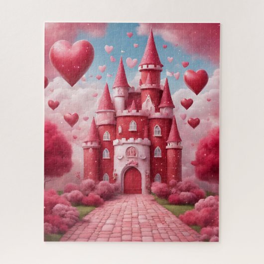 Puzzle Château rouge et rose (Vertical)