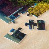 Puzzle Château Royal Blue avec nuages et ciel bleu (Côté)