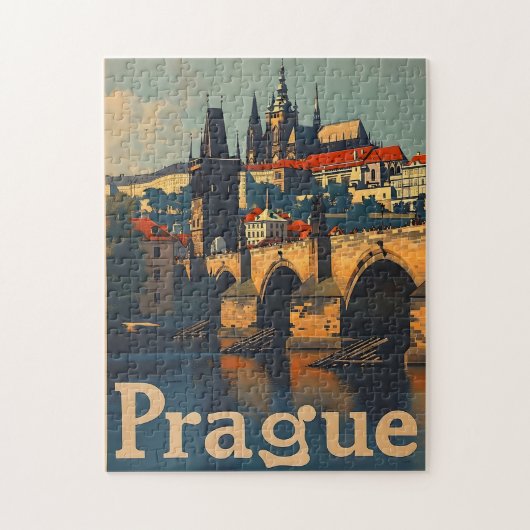 Puzzle Château vintage de Prague (Vertical)