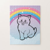Puzzle chaton arc en ciel (Vertical)