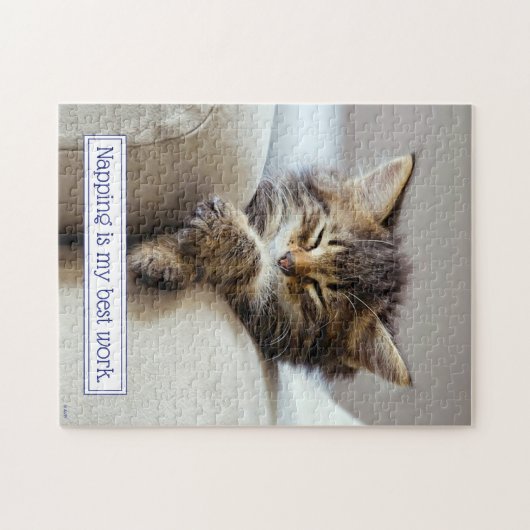 Puzzle Chaton couchant (Horizontal)
