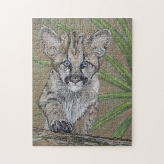 Puzzle chaton cougar chaton grand chat peinture de la fau (Vertical)