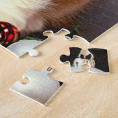 Puzzle Chaton de Noël Vintage à Santa Hat (Côté)