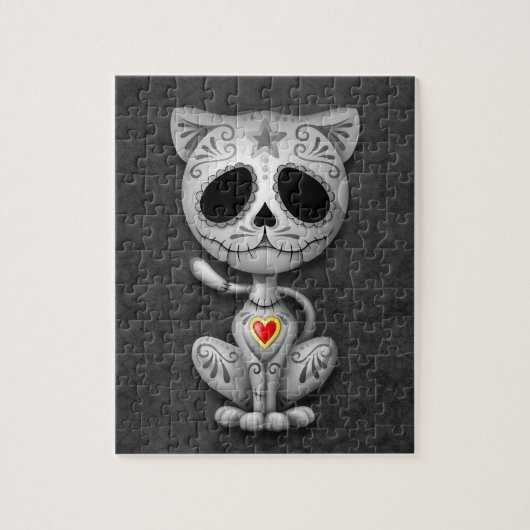 Puzzle Chaton de sucre de zombi, foncé (Vertical)