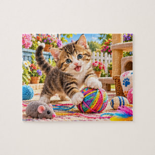 Puzzle Chaton joueur