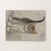 Puzzle Chaton tigré avec arrière-plan (Horizontal)
