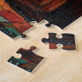 Puzzle Chaton voyant le reflet de lion Motivation Impasto (Côté)