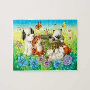 Puzzle Chatons Et Chiens