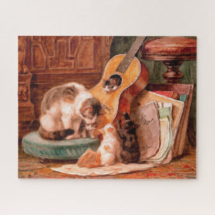 Puzzle Chatons et guitare - Le Vintage des musiciens
