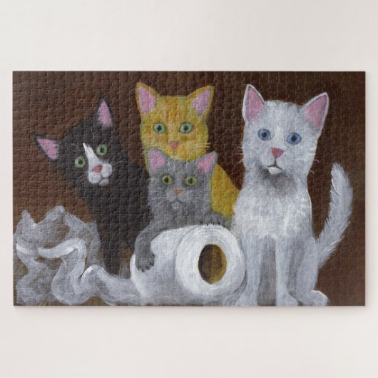 Puzzle Chatons Joueurs (Horizontal)