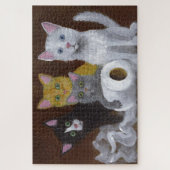 Puzzle Chatons Joueurs (Vertical)