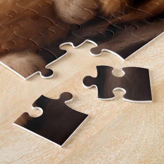 Puzzle chatons orange dormant dans une pile (Côté)