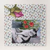 Puzzle Chats amusants, lait et magie. (Horizontal)