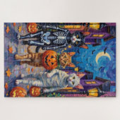 Puzzle Chats Angora Turcs En Costumes Halloween (Horizontal)