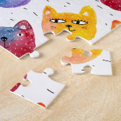 Puzzle Chats aquarelles et amis (Côté)