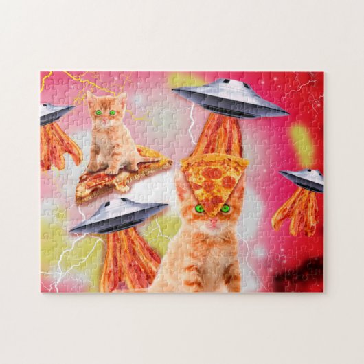 Puzzle Chats, bacons et ufos (Horizontal)
