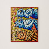 Puzzle CHATS CHANTANT la casse-tête, chats de Louis Wain (Vertical)