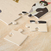 Puzzle Chats colorés : Différentes races Motif (Côté)