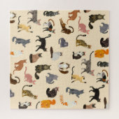 Puzzle Chats colorés : Différentes races Motif (Horizontal)