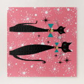 Puzzle Chats Cool modernes de l'ère rétro atomique du mil (Horizontal)