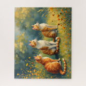 Puzzle Chats Curieux dans le Jardin (Vertical)