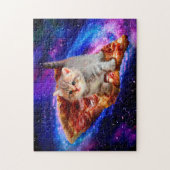 Puzzle Chats dans la pizza spatiale (Vertical)