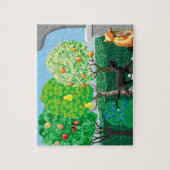 Puzzle chats dans le jardin (Vertical)