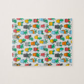 Puzzle Chats dans les pots à fleurs (Horizontal)