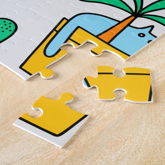 Puzzle Chats dans les pots à fleurs (Côté)